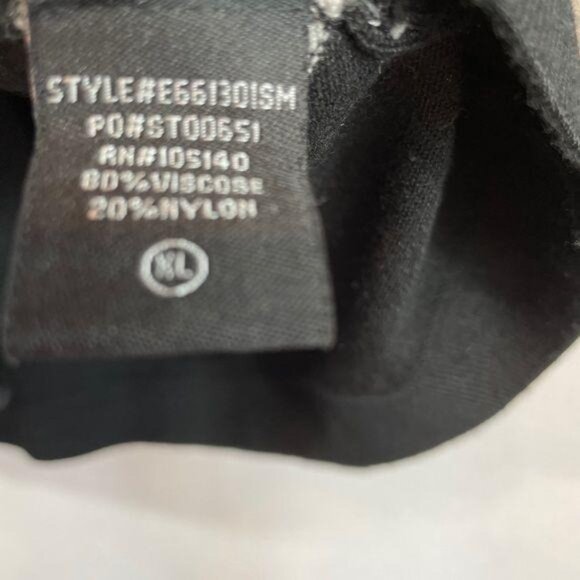 Venini‎ Sweater Womens XLarge Soft Black Gray Stripes Pullover Casual Workwear - Picture 6 of 8